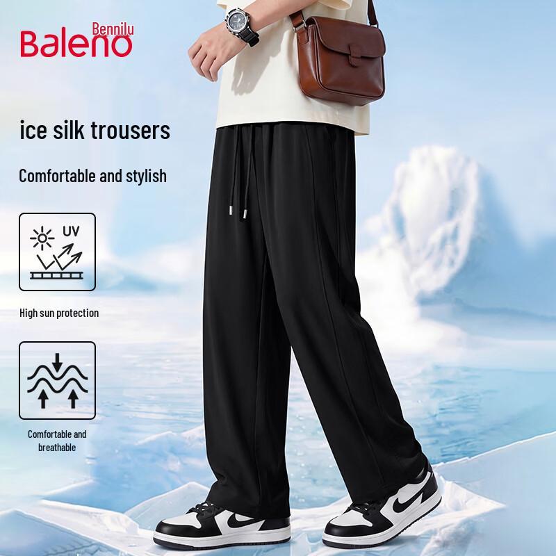 Baleno Men s Summer Cool Straight Leg Casual Pants M