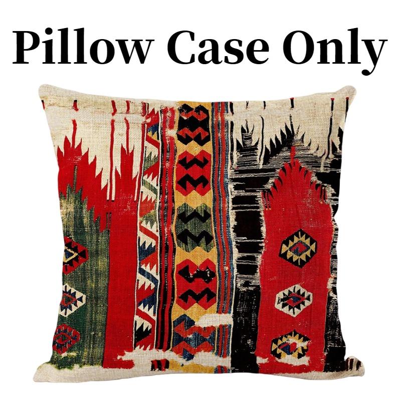 Bohemian Kilim Style Linen Pillow Cover 45x45cm For Home Dcor