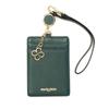 Marie Claire Pass Case, Card Holder, Women's, with Reel, Genuine Leather, Suica/Pasmo Storage, Brand: Carrousel 88651-70, Green