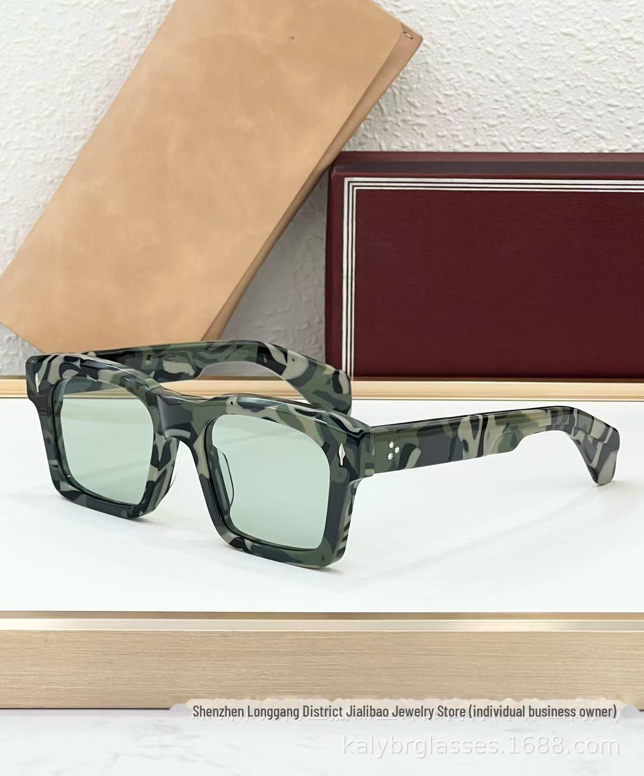 

JACQ JMM KAINE Ретро Квадратна Рамка Унісекс Сонцезахисні Окуляри 51-21-146