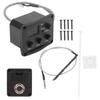 Ukulele Pickup EQ Color Tuner with LED Display Electric Box 3‑Segment Equalizer Musical