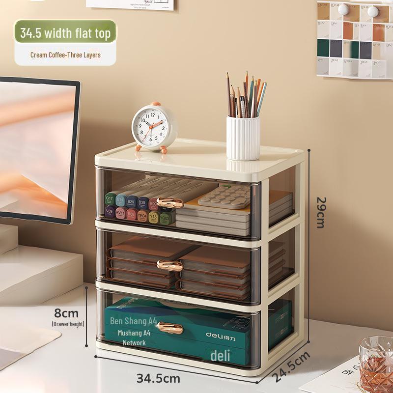 Plastic Drawer Desktop Organizer for Stationery and Cosmetics