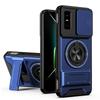 KEYSION Magnetic Phone Case for Infinix GT 30 30 Pro 5G Slide Camera Protection Upright Kickstand 360 Ring Shockproof Back Cover
