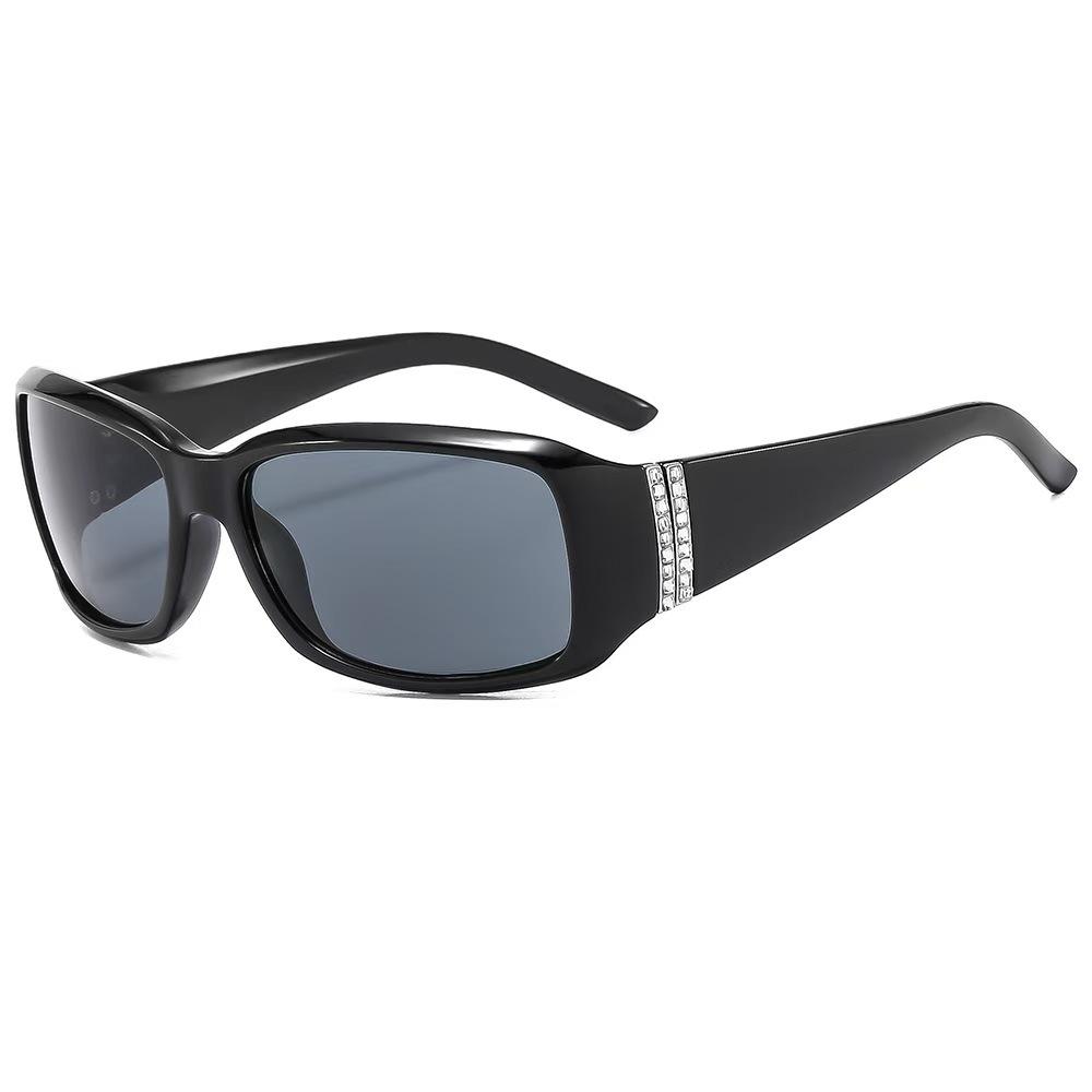 Classic European and American oval sunglasses sports trend polarized sunglasses diamond-encrusted women