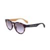 Unisex Brown Round Sunglasses Or0025 56g 2