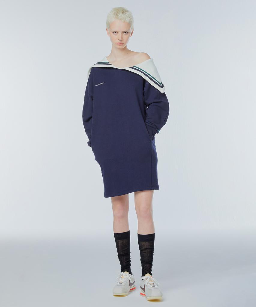 Instant Punk One-Shoulder Sailor Collar Dress