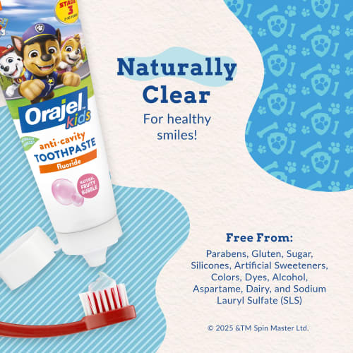 Orajel Paw Patrol Anti-Cavity Fluoride Toothpaste 4.20 Oz