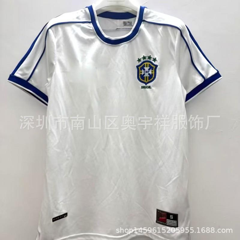 Vintage Brazil National Team Soccer Jersey Ronaldo 9 Classic Retro Football Shirt Short Sleeve Unisex
