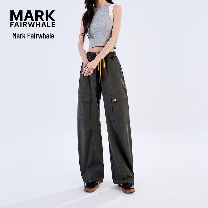 Mark Fairwhale Women s Ice-Feel Wide-Leg Cargo Pants L