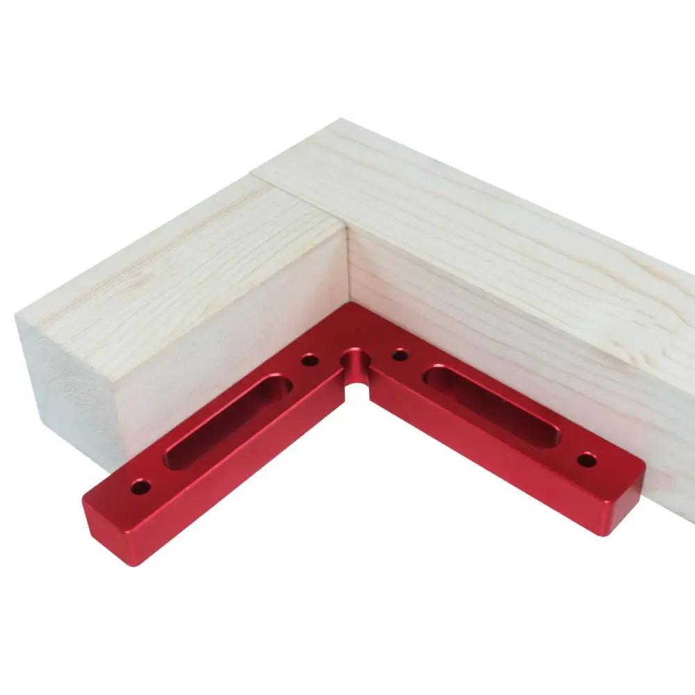 90° Positioning Fixture L-shaped Precise Square Right Angle Clamp Aluminium Alloy 120mm Corner Positioning Ruler Woodworking