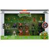 Figurines tortues ninja warrior en métal - set de 18 pièces - jada - collection de personnages détaillés