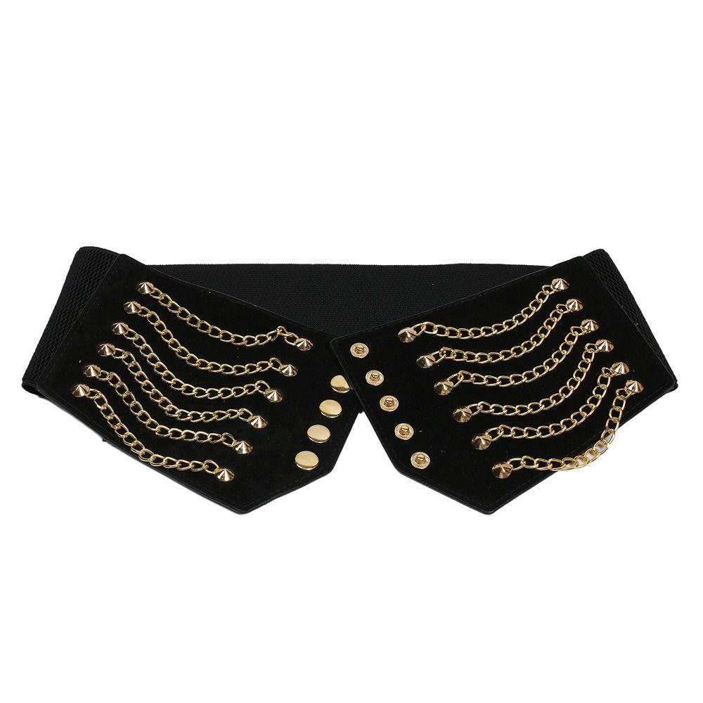 Stretchy Elastic Slimming Body Waist Belts Wide Lace Women's Cummerbunds Versatile Dress
