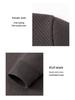 Men's Solid Color Half-High Collar Fleece Knit Sweater - Warm, Casual Base Layer Shirt