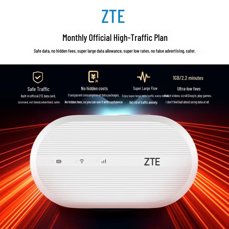ZTE Portable Wi-Fi 6 4G MiFi Device
