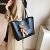 New Shoulder Bag Texture Retro Capacity Stone Pattern Women's Bag Class Commuting Fashion Handbag Tote Bag Women