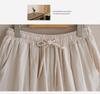 Southeast Asia Plus Size Casual Retro Cotton Linen High Waist Wide Leg Pants