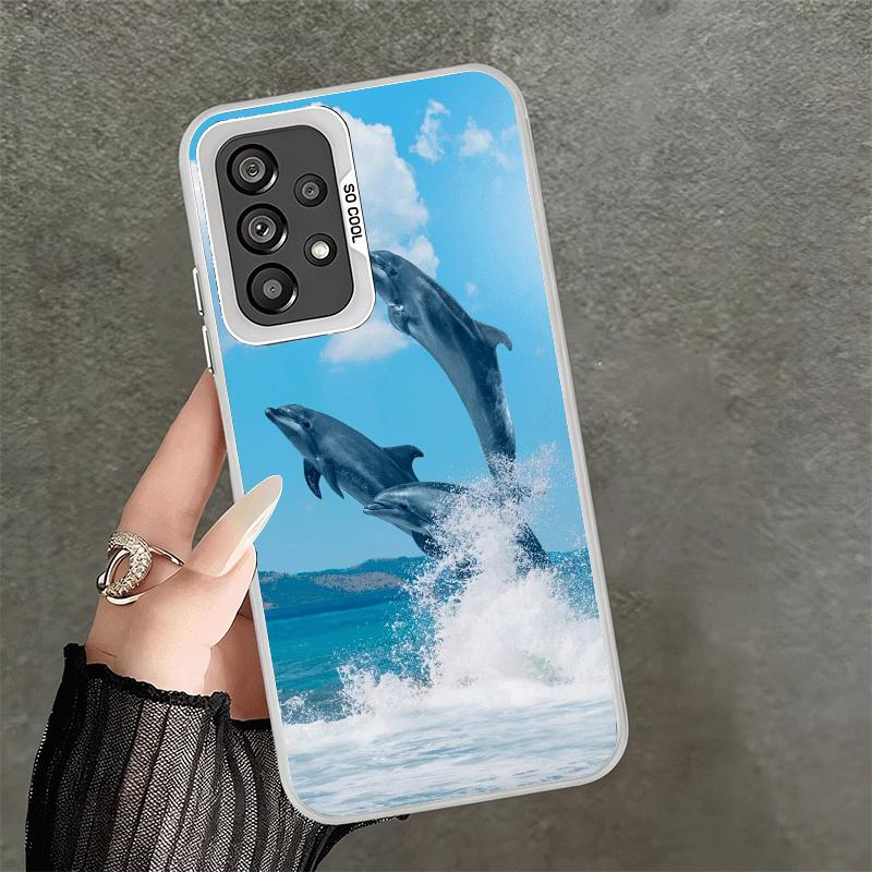 

Ocean Cute Dolphin Shockproof Phone Case for Samsung A17 A16 A15 A14 A37 A57 A36 A56 A26 A35 A55 A25 A34 A54 A24 A13 A23 A33 A53 Samsung A55