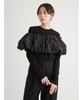 Emi Ruffle Blouse Long Sleeve Set Free Size Women's (13WCT251044), Black,