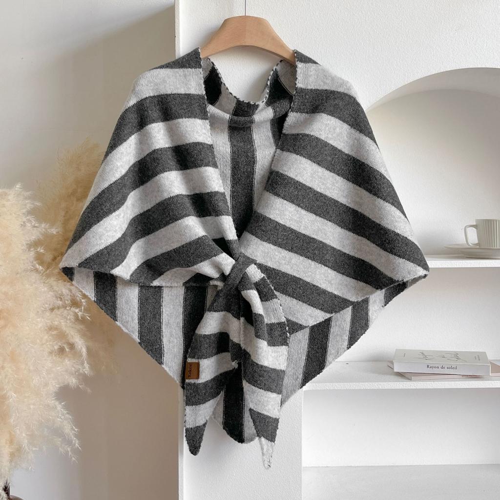 Fashion Imitation Cashmere Shawl Wraps Women Knitted Triangle Shawl Scarf Cardigan Cape Shoulder Top Sweater Shawl Scarf
