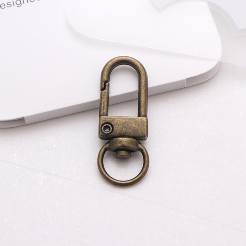 100Pcs Delicate Zinc Alloy Swivel Clips Carabiner Clip Swivel Triggers Dog Buckle KeyRing for Creative DIY Projects