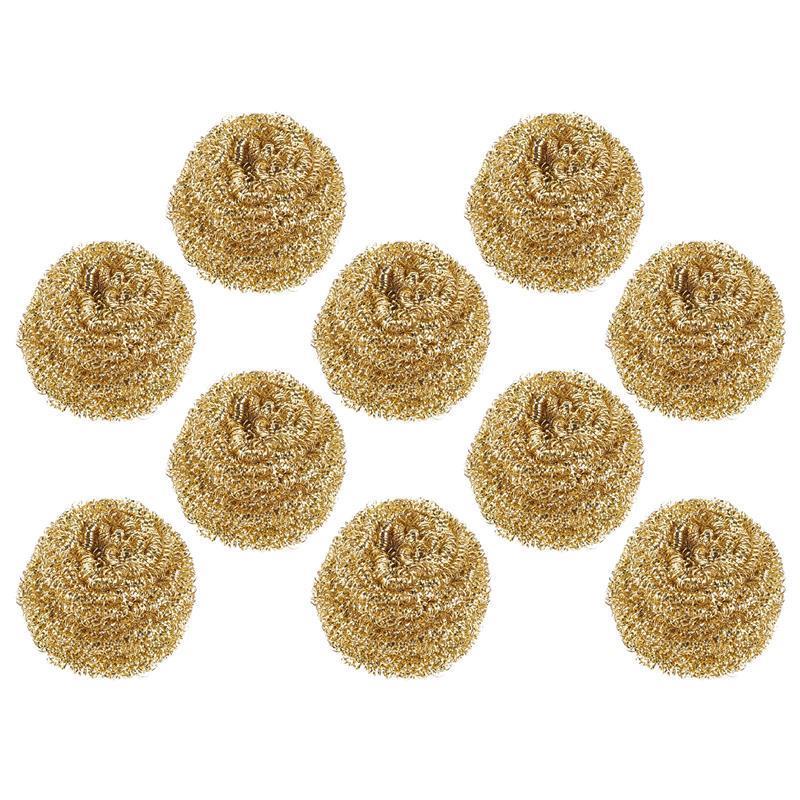 10Pcs Soldering Tip Cleaner Steel Wool Iron Copper Wire Cleaning Balls Soldering Tip Cleaner Brass Wire Balls