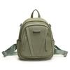 Women's new backpack leather large-capacity double backpack + backpack simple and versatile fashion solid color
