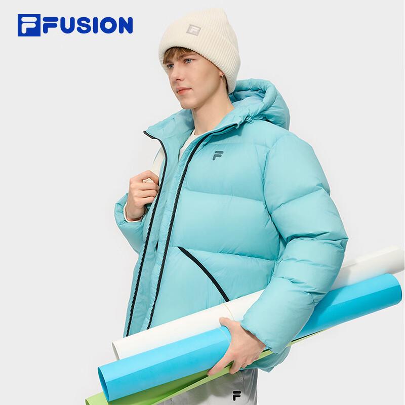 FILA FUSION Unisex Hooded Down Puffer Jacket L