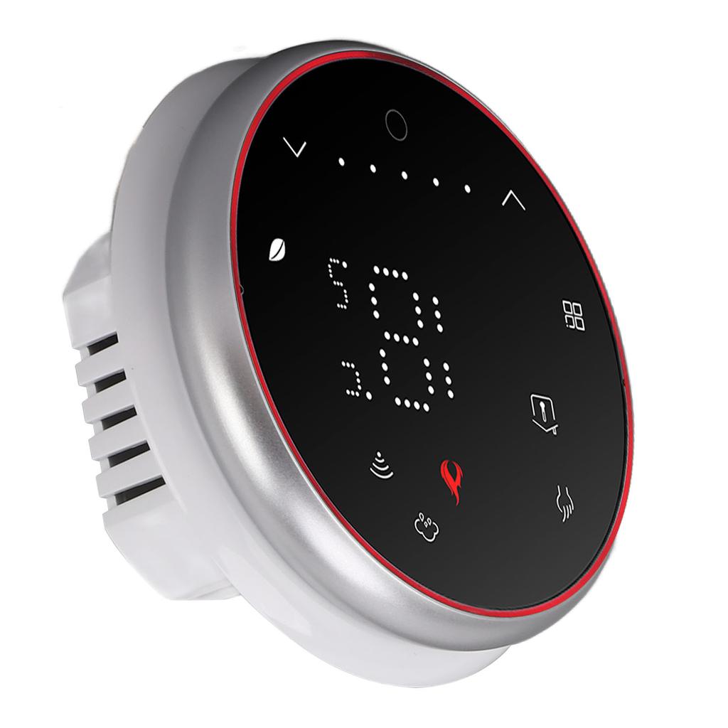 Drahtloses WLAN Smart Thermostat LED-Anzeige Sprach-App-Steuerung AC95~240V Energiesparend Smart Rund