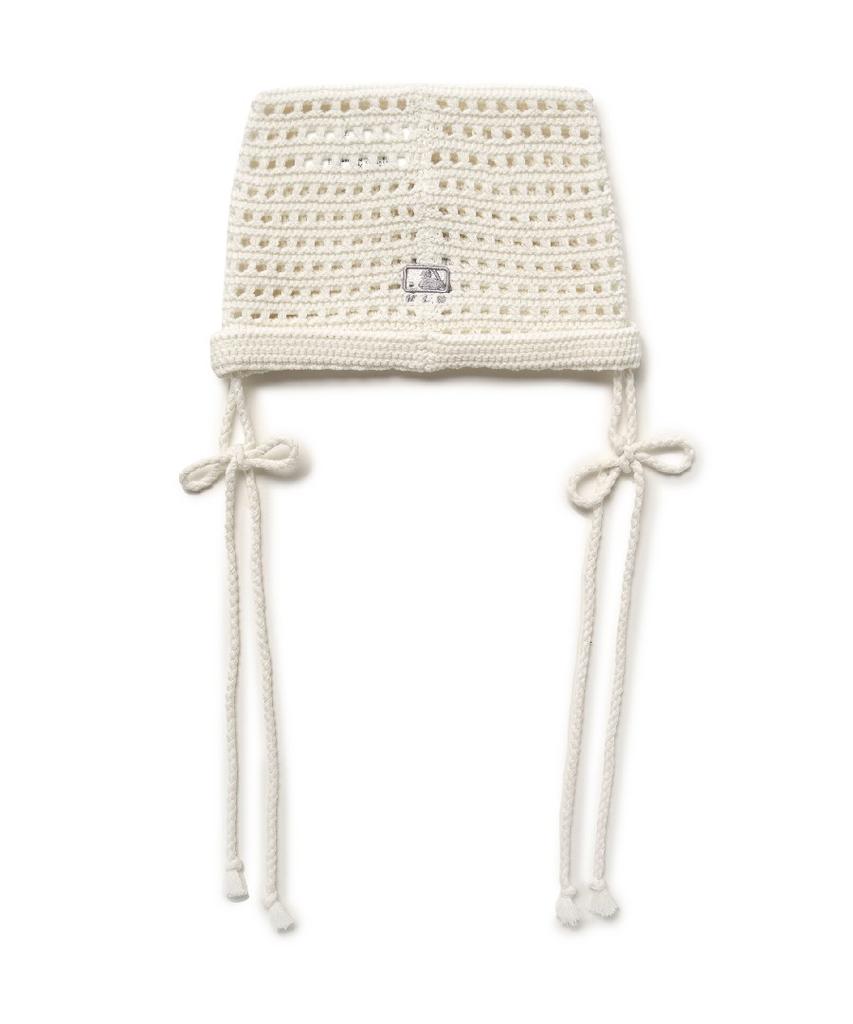 Emelbi Summer Ribbon Meow Beanie Bos (Cream)