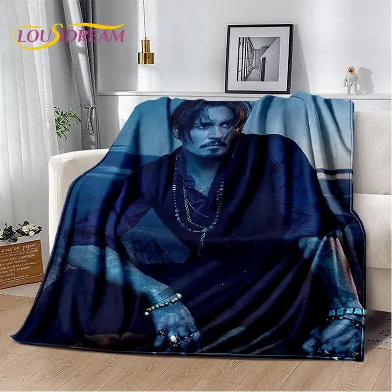 3D Printing Johnny Depp Series Soft Plush Blanket,Flannel Blanket Throw Blanket for Living Room Bedroom Bed Sofa Picnic Cover
