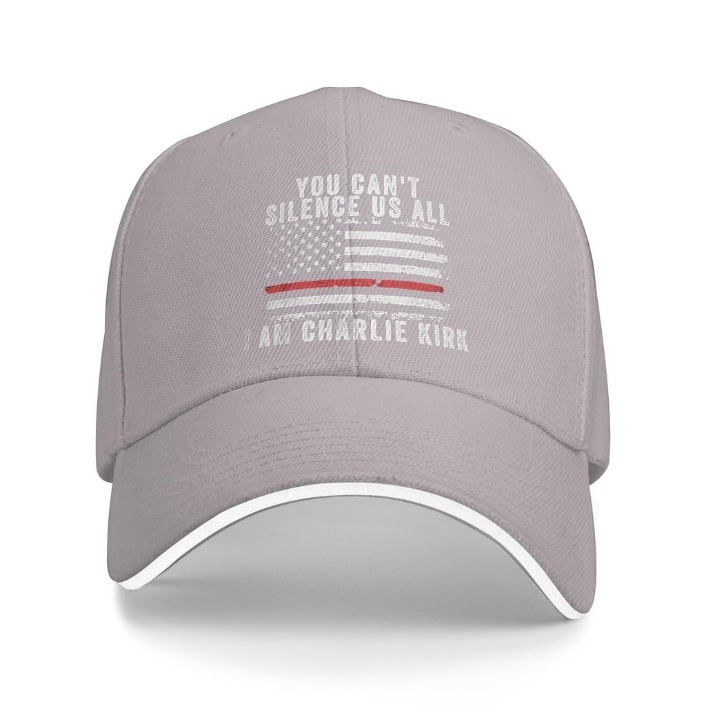 Sommer Du Kannst Uns Nicht Alle Zum Schweigen Bringen Ich Bin Charlie Kirk Baseballkappe Wandern Angeln Streetwear Design Trucker-Mütze Partner Baseballkappen