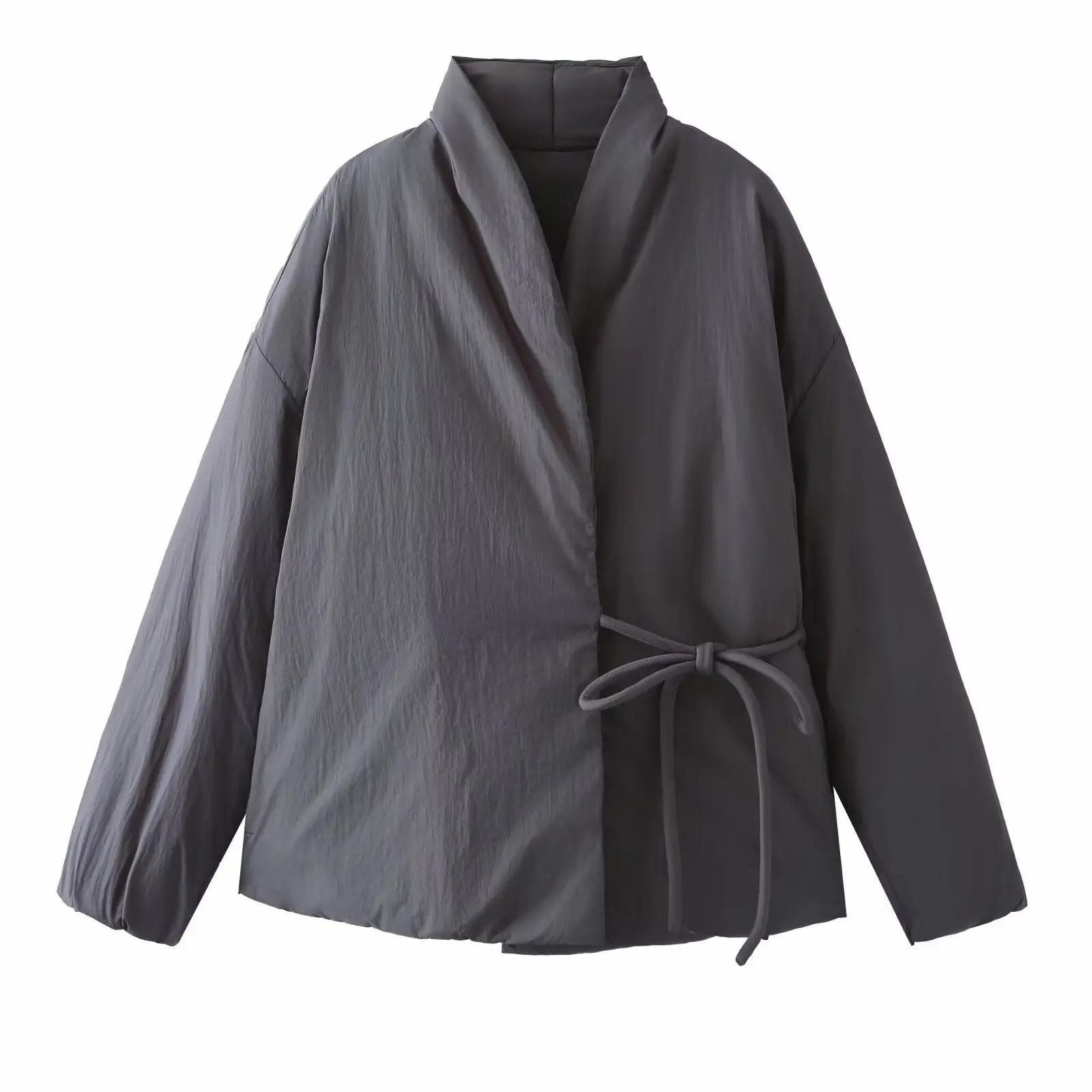 Kimono stila pūšamā jaka sieviešu ar