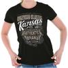 Kansas American Souvenir Country KS USA Gift Womens Top Junior Graphic Tee