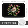 Bird Patterned Anti-slip Doormat Floor Mat Absorbent Mat Carpet Rug for Kitchen Entrance Home Bedroom Footpad Mats