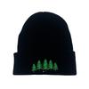 Autumn And Winter Warm Pine Tree Embroidery Pullover Hat Embroidery Knitted Hat Pullover Hat Hip Hop Wool Hat