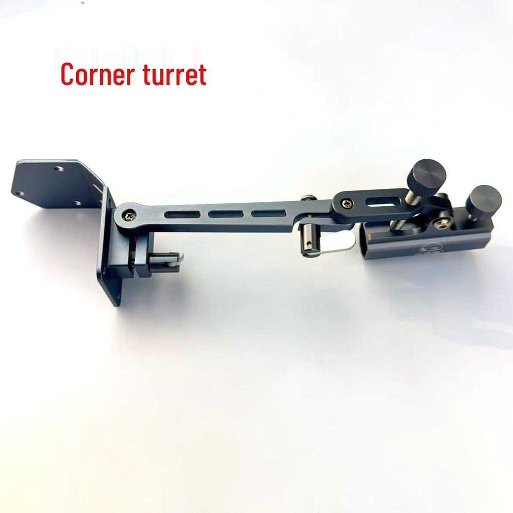 Aluminum Fishing Box Accessory Set: Rod, Net, Bait Tray, Umbrella Holders - 6 Piece