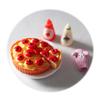 1/12 Doll House Food Kitchen Accessories Delicious Breakfast Bread Pizza Drinks Set for Kids Play Toys