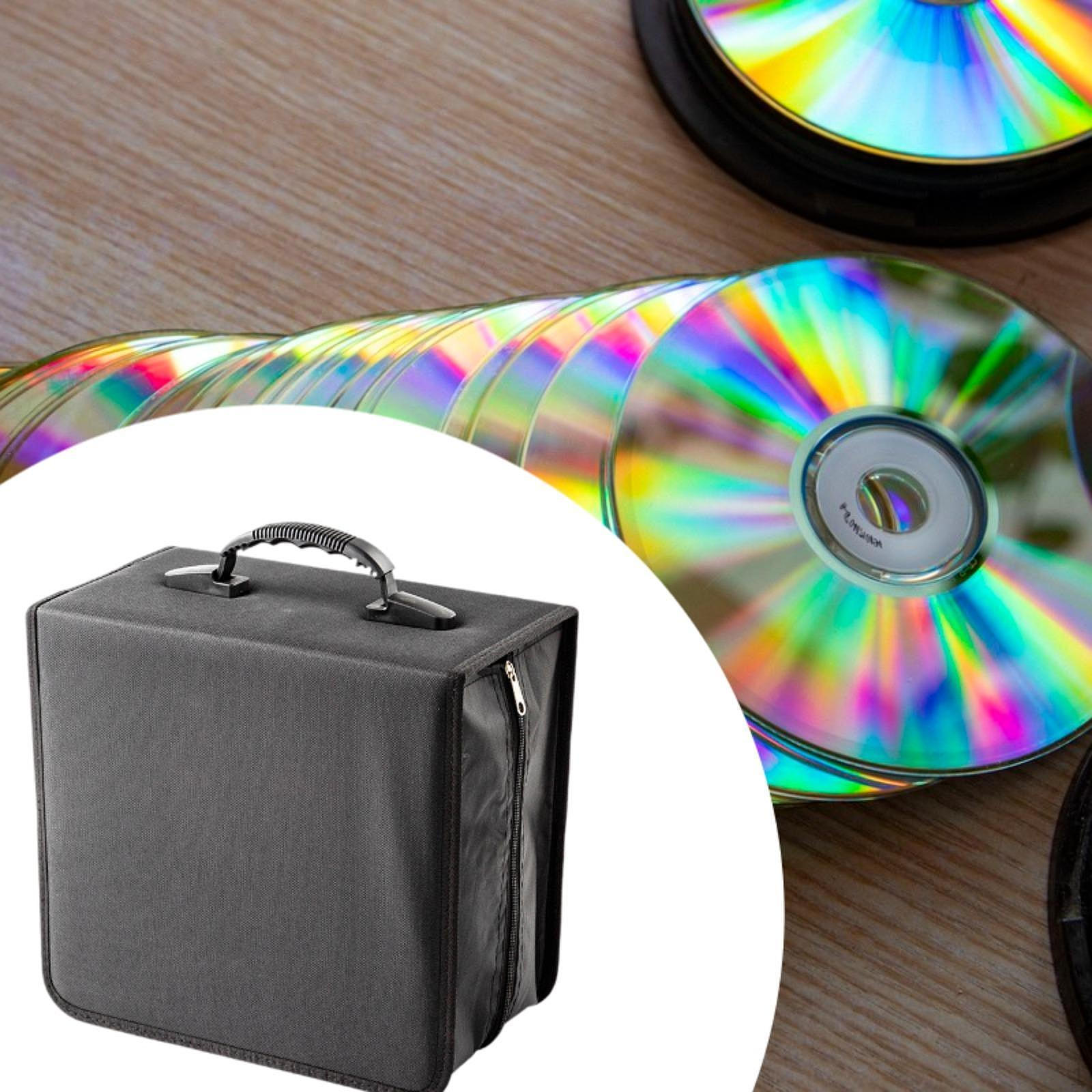 

520 Capacity CD Case,Booklet Travel Carrying Protector,Portable Disc Storage Binder DVD