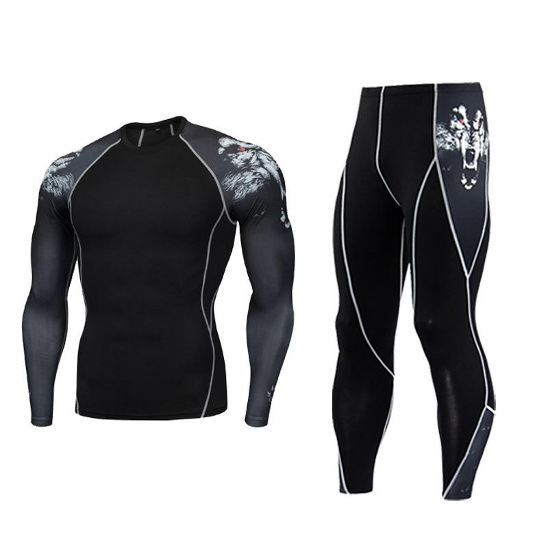 

Men s Quick-Dry Athletic Set: Long Sleeve & Pants for Basketball, Running, and Outdoor Fitness XXL