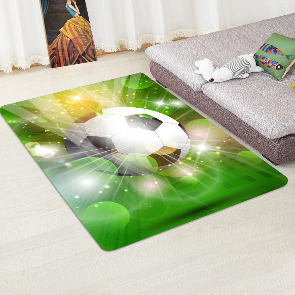 3D Football Field Carpet Living Room Carpet Kids Play Area Rug Kitchen Bedroom Boys Room Floor Mat Corridor Door Mat Decoration