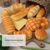 Giocattolo Morbido da Spremere Simulazione Pane Sollievo dallo Stress Panino all'Ananas Baguette Croissant Toast Giocattolo Sensoriale Decompressione Cibo Realistico Fidget Toy