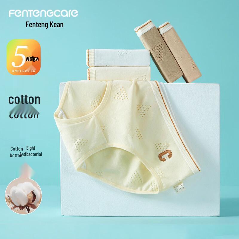 

FENTENGCARE 7A Antibacterial Women s Cotton Briefs 5-Pack L