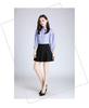 Women's Elastic High Waist Double Layer Square Dance Skirt - A-line with Large Hem and Anti-exposure Design