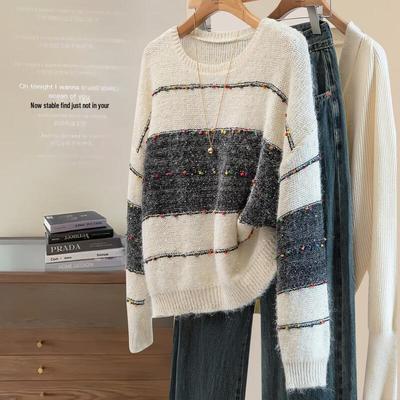 Sibai She Women's Color-block Knit Sweater