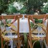 1 Pair Wooden Chair Sign Bride Groom Sign Chair Decor Chair Back Hanging Pendant For Wedding Decorations