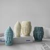 Soška Buddhy Svíčka Silikonová forma 3D postava Aromaterapie Sádrové formy Ručně vyráběné Mýdlo Pryskyřice Formička DIY Dort Čokoláda