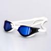 Professional Adult Swim Goggles Waterproof Fog-Proof Racing Goggles Men Women Cool Silver Plated Swimming Equip