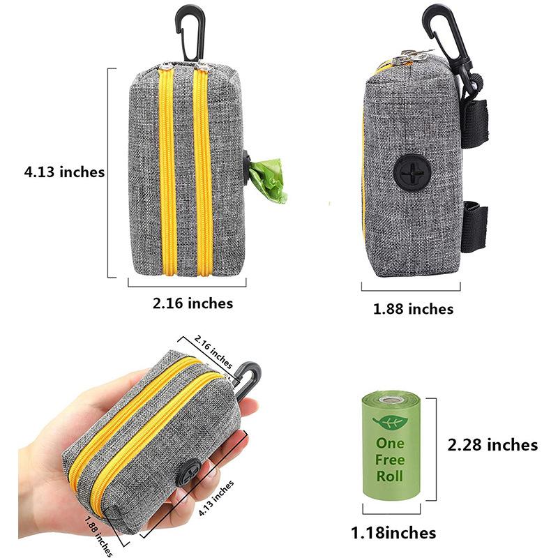 Pet Dog Poop Bag Holder Leash Attachment Mini Dogs Cleaning Tool Travel Garbage Bag Pets Waste Poop Bags Dispenser