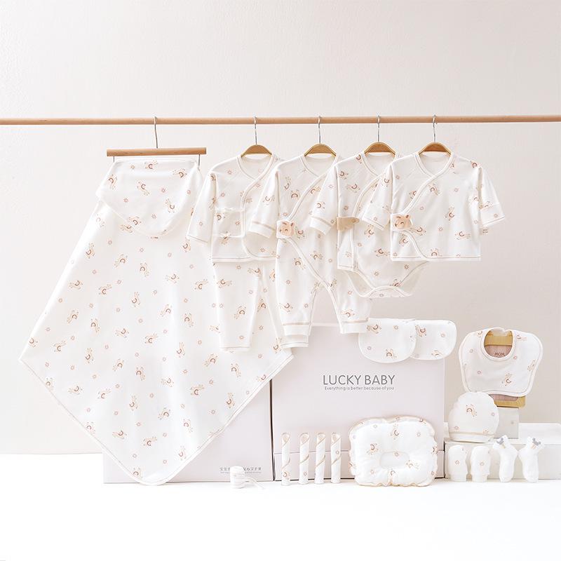 

Newborn Baby Clothes Gift Set for Autumn and Winter 59cm (One Size)