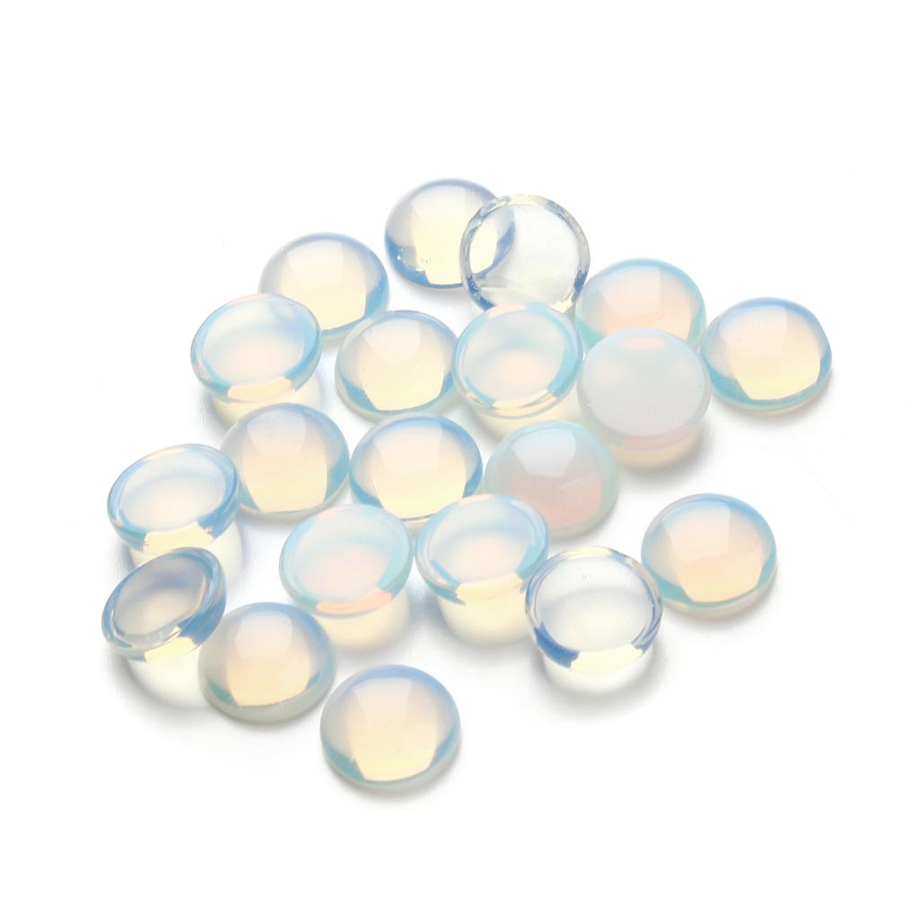 5-10pcs/lot Natural Stone Cabochon 4-25mm Amethyst Tiger Eye Agate Half Round Cabochon For DIY Ring Necklace Jewelry Accessories